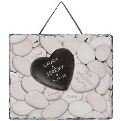 Personalized Our Wedding Rocks Slate Plaque
