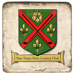 Personalized Country Club Coasters