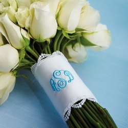 Monogrammed Bouquet Wrap