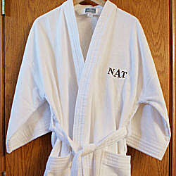 Monogrammed Terry Cloth Cotton Robe
