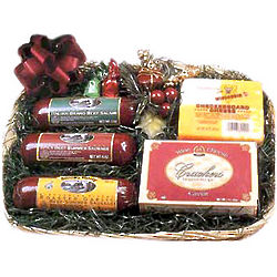 Wisconsin Sausage and Cheese Gift Basket