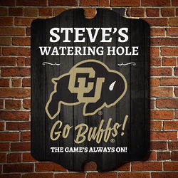 Personalized University of Colorado Watering Hole Bar Sign