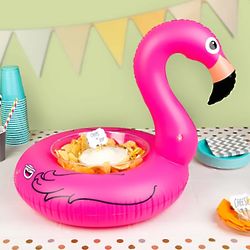 Inflatable Flamingo Snack Serving Ring