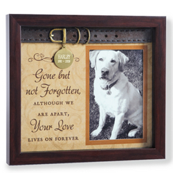 Personalized Dog Memorial Shadow Box Frame
