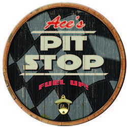 Personalized Pit Stop Bar Sign