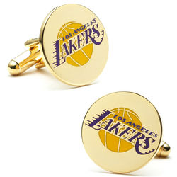 Los Angeles Lakers Bullet-Backed Cufflinks