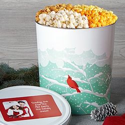 Crimson Cardinal Popcorn Tin