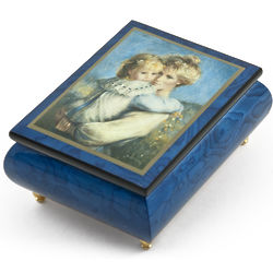 'Afternoon on Flower Hill' Blue Music Box