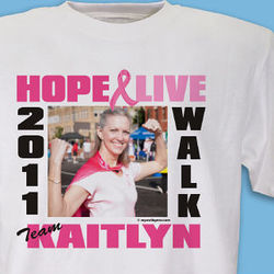Breast Cancer Walk Photo T-Shirt