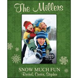 Personalized Snow Much Fun 5" x 7" Picture Frame
