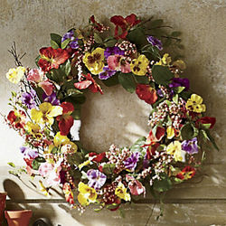 Pansy Berry Wreath