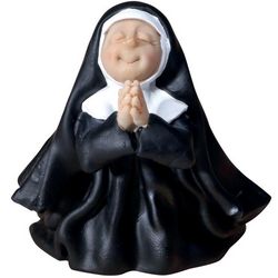 Wee Sister Praying Folk Figurine