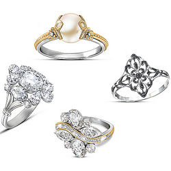Downton Abbey Inspired Diamonesk Women's Ring