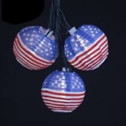 USA Flag Lanterns