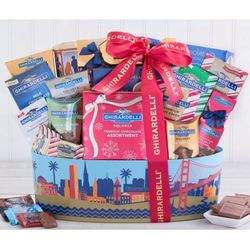 Deluxe Ghirardelli Chocolate Collection Gift Basket