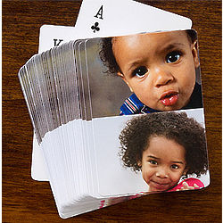 Two Photo Collage Personalized Playing Cards