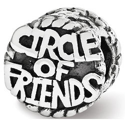 Sterling Silver Circle of Friends Bead