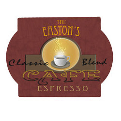 Cafe Espresso Personalized Wall Sign