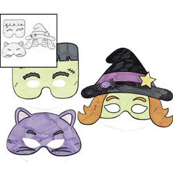 Color Your Own Halloween Masks