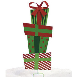 Stack of Gifts Yard Stake