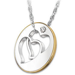 Forever Sisters Diamond Pendant with Sentiment