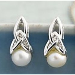 Celtic Pearl Earrings