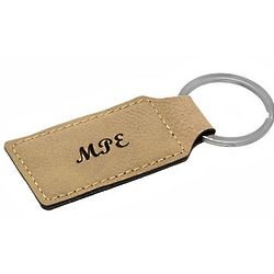 Personalized Leatherette Key Ring
