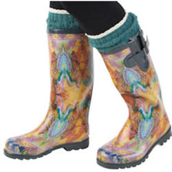 Butterfly Whirl Rainboots
