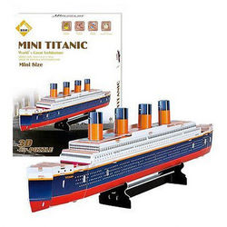 Carboard Titanic Jigsaw 3D Model