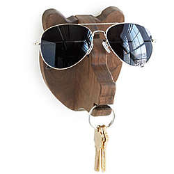 Bear Keys & Glasses Wall Holder