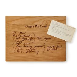 Personalized Family Recipe Wood Cutting Board