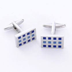 Square Cufflinks with Personalized Case
