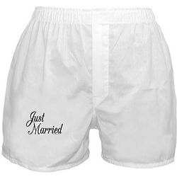Just Married Men's Boxer Shorts