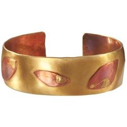 Mix Metal Copper Leaf Bracelet