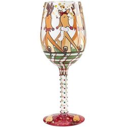 Reindeer Party Wine Glass