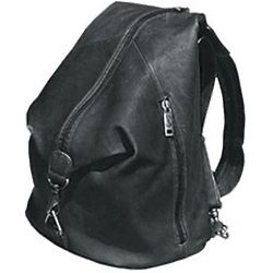 Leather Convertible Sling Backpack