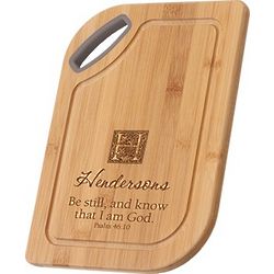 Be Still and Know That I Am God Personalized Cutting Board