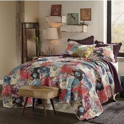 Jewel Printed Patch Twin Quilt