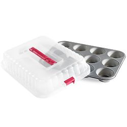 Click 'N Go Non-Stick Covered Muffin Pan