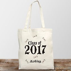 Graduation Personalized Canvas Tote Bag