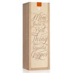 Fermented Grapes Personalized Wine Box for Mom