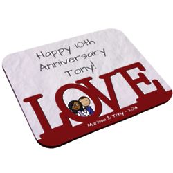 L.O.V.E. Personalized Character Mouse Pad