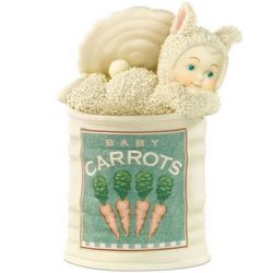 Snowbunnies Canned Carrots Figurine