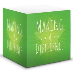 Making a Difference Motivational Notecube
