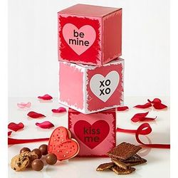 Conversation Hearts Valentine Sweets Gift Tower