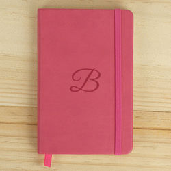 Personalized Single Initial Leatherette Journal