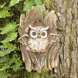 Owl in Tree Garden Statue