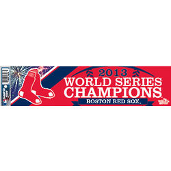 Boston Red Sox 2013 World Series Champions Bumper Sticker