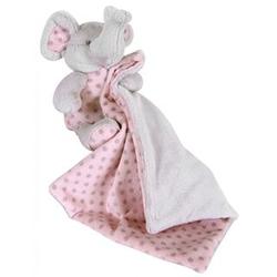 Elephant Blankie Toy in Pink or Blue