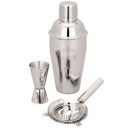 Personalized Stainless Steel Martini Shaker Set